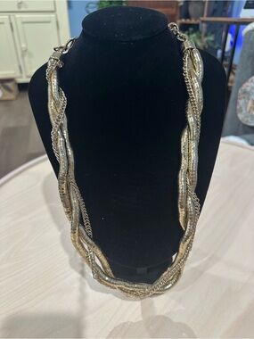 Chico's Vintage Signed Carly Single Multi-Strand Necklace New With Tags